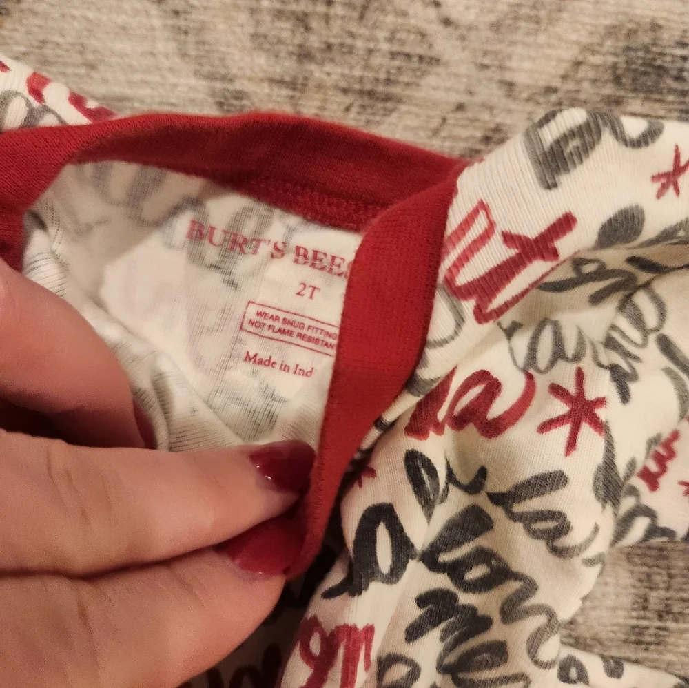Burts Bees Christmas PJ